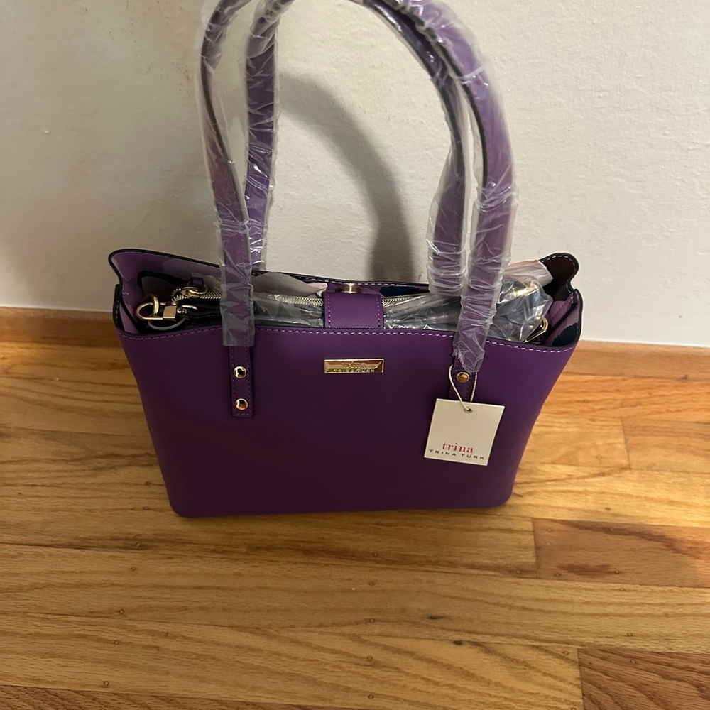 Trina Turk Purple Tote Bag